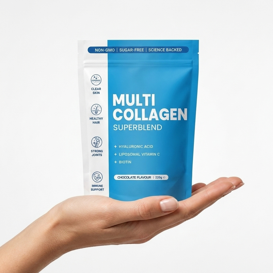 Multi Collagen Superblend – 220 g Beutel, Geschmack Schokolade
